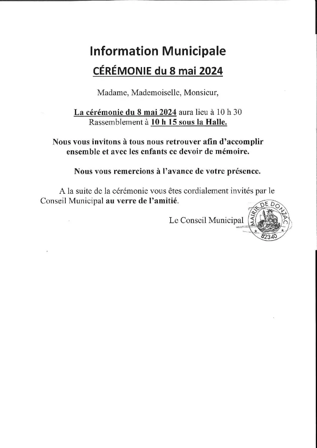 Affiche : 8 MAI 2024