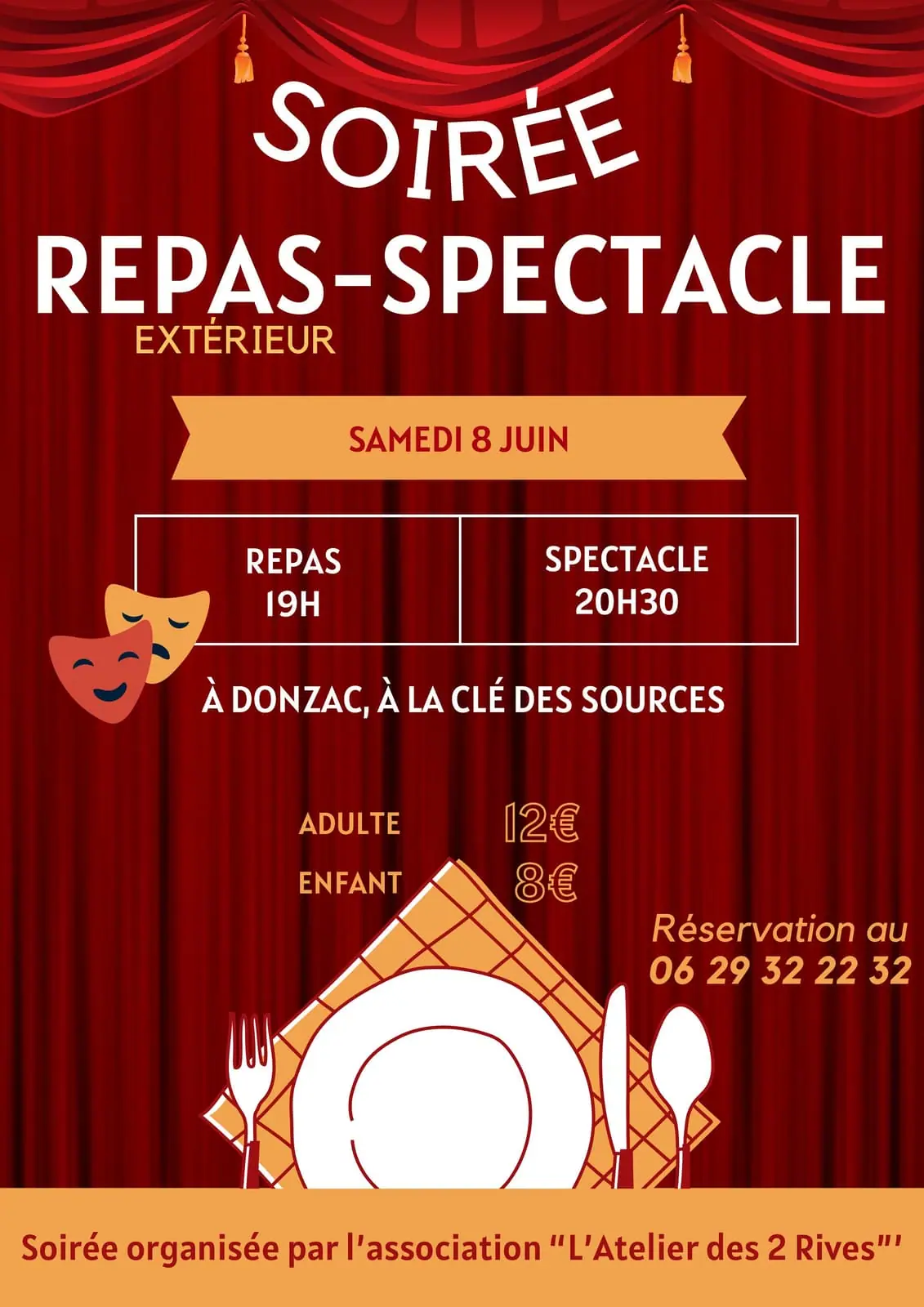 Affiche : Red And Yellow Talent Show Elegant Poster (9)