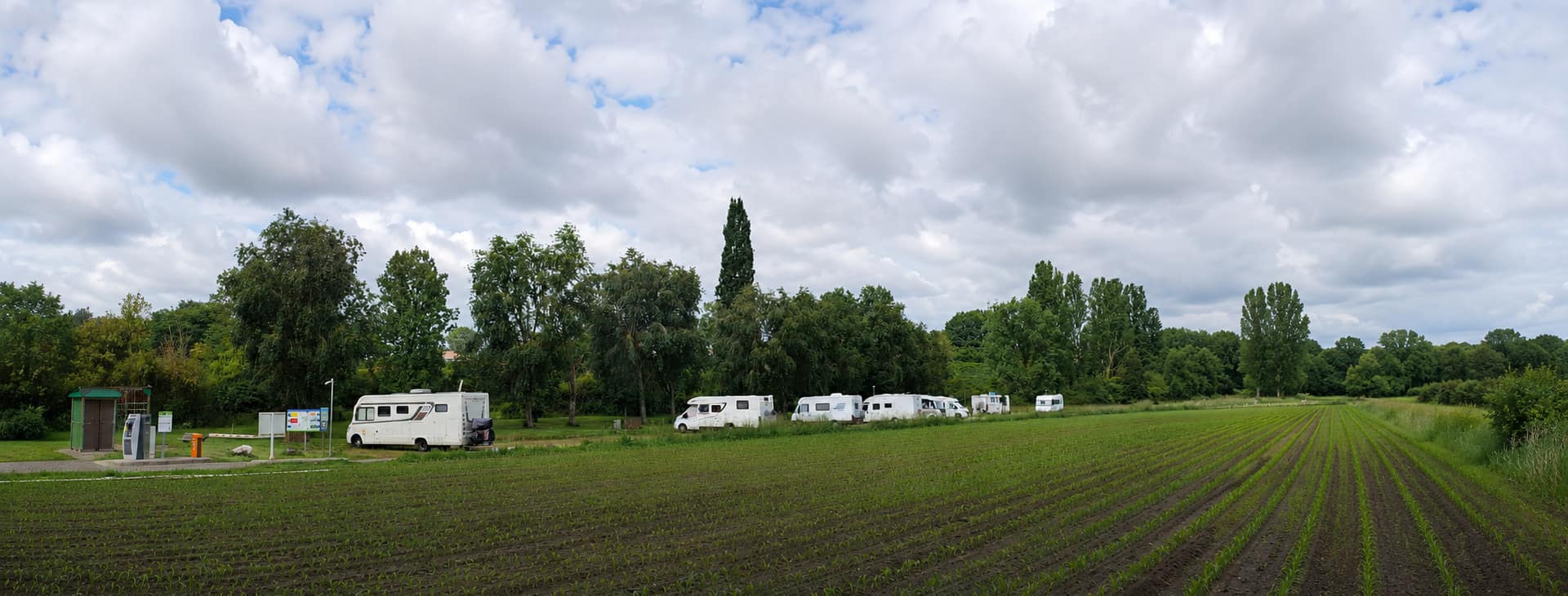 L'aire de camping-cars